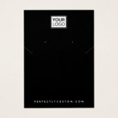 ロゴ黒のネックレスイヤリングディスプレイカードの追加 (正面)