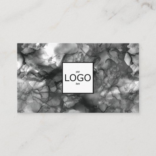 ロゴ黒インク名刺 名刺 (正面)