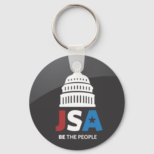 ロゴ黒キーチェーン キーホルダー (正面)