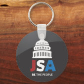 ロゴ黒キーチェーン キーホルダー (正面)