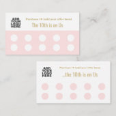 ロゴ10のアップロードサロンスタンプパンチ顧客ロイヤリティ ロイヤリティカード (正面/裏面)