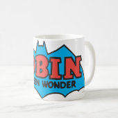 ロゴ10代の疑問に思の コーヒーマグカップ (正面右)