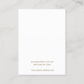 ロゴ2つのイヤリングネックレスディスプレイホルダーの追加 名刺 (裏面)