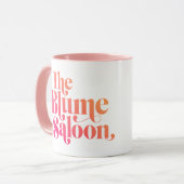 ロゴ2トーンマグカップ(白/ピンク) マグカップ (正面左)