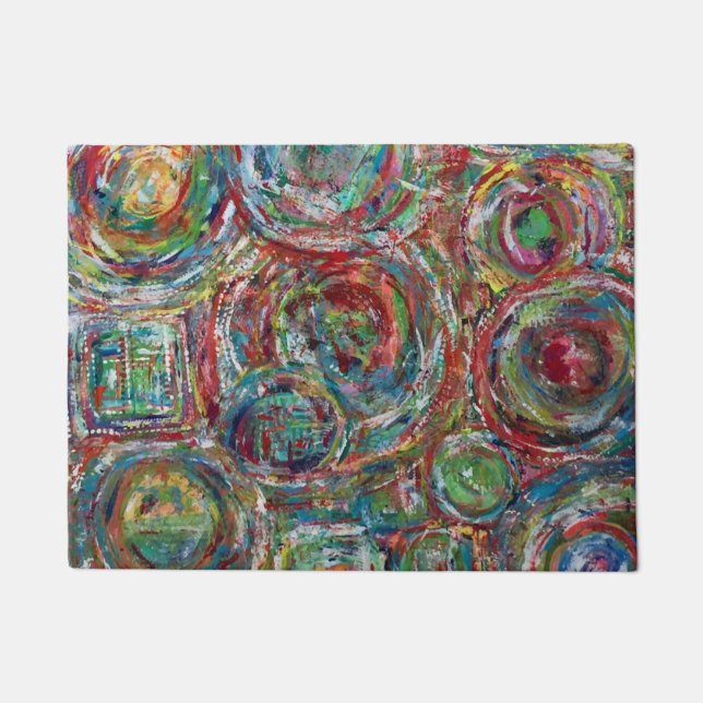 ロゴ2形式 ドアマット (正面)