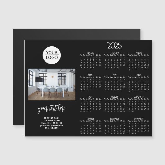 ロゴ2025カレンダー会社の写真の追加 (正面/裏面)