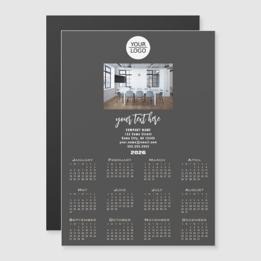 ロゴ2026カレンダー会社の写真の追加 (正面/裏面)