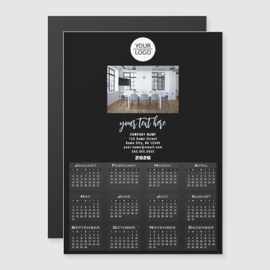 ロゴ2026カレンダー会社の写真の追加 (正面/裏面)