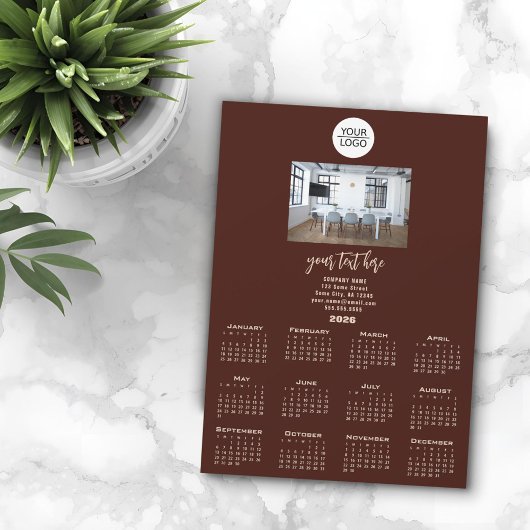 ロゴ2026カレンダー会社の写真の追加