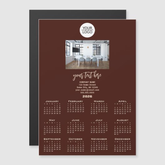 ロゴ2026カレンダー会社の写真の追加 (正面/裏面)