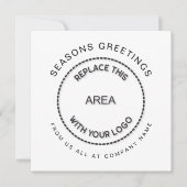 ロゴ2026カレンダーQRコード会社クリスマス シーズンカード (正面)