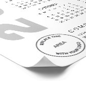 ロゴ2026カレンダーQRコード会社名 ポスター (角)