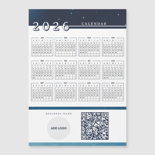 ロゴ2026カレンダーQRコード磁気カードの追加 (正面)