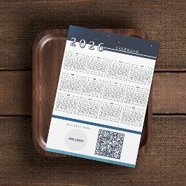 ロゴ2026カレンダーQRコード磁気カードの追加