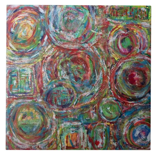 ロゴ2 6 x 6セラミックタイル タイル (正面)