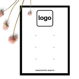 ロゴ3つのイヤリングセットを黒に縁ど追加