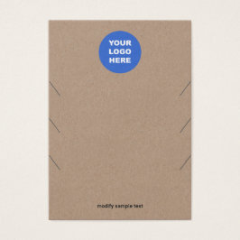 ロゴ3ネックレスクラフトディスプレイカードの追加