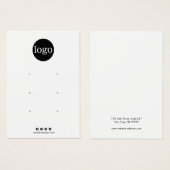 ロゴ3穴イヤリングディスプレイカードの追加 (正面&裏面)