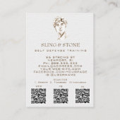 *~*ロゴ3 QR – 神話DAVID AP45ギリシャ神 名刺 (裏面)