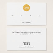 ロゴ4スタッドイヤリングホール表示カードの追加 (正面&裏面)