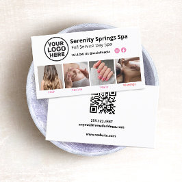 ロゴ4フォトソーシャルメディアQRコードの追加 名刺