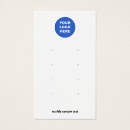 ロゴ8スタッドイヤリングホール表示カードの追加