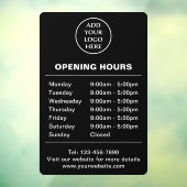 ロゴ ここ 店舗営業時間 法人 企業 会社 ウィンドウサイン (シート3)