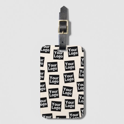 ロゴ/その他のアップロードされた画像 | ランダム配置 ラゲッジタグ (正面縦)