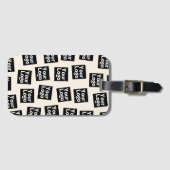 ロゴ/その他のアップロードされた画像 | ランダム配置 ラゲッジタグ (正面横)