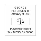 ロゴ |のはかりで測正義弁護士 セルフインキングスタンプ (デザイン)