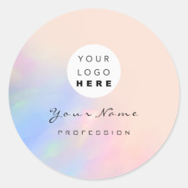 ロゴ まつげ メイク ヘア ネイル ホログラム ローズ ビューティー ラウンドシール