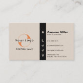 ロゴ&アイコミニマルン企業のプロフェッショナルtan Bu 名刺 (正面)