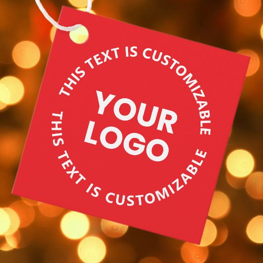 ロゴ/アップロードされた画像および循環文字 | レッド フェイバータグ