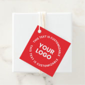 ロゴ/アップロードされた画像および循環文字 | レッド フェイバータグ (インサイチュ)