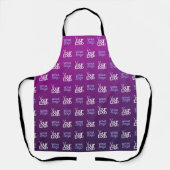 ロゴ | アップロードされた画像またはビジネスロゴ×2 エプロン (正面)