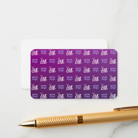 ロゴ | アップロードされた画像またはビジネスロゴ×2 エンクロージャーカード (正面/裏面インサイチュ)