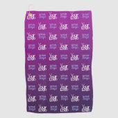 ロゴ | アップロードされた画像またはビジネスロゴ×2 ゴルフタオル (正面)