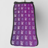 ロゴ | アップロードされた画像またはビジネスロゴ×2 ゴルフヘッドカバー (回転90)