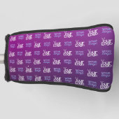 ロゴ | アップロードされた画像またはビジネスロゴ×2 ゴルフヘッドカバー (正面)