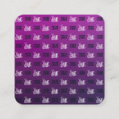 ロゴ | アップロードされた画像またはビジネスロゴ×2 スクエア名刺 (正面)