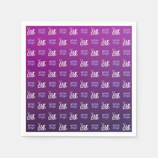 ロゴ | アップロードされた画像またはビジネスロゴ×2 スタンダードカクテルナプキン (正面)