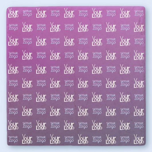 ロゴ | アップロードされた画像またはビジネスロゴ×2 ストーンコースター