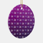 ロゴ | アップロードされた画像またはビジネスロゴ×2 セラミックオーナメント (右)