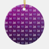 ロゴ | アップロードされた画像またはビジネスロゴ×2 セラミックオーナメント (正面)