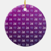 ロゴ | アップロードされた画像またはビジネスロゴ×2 セラミックオーナメント (裏面)