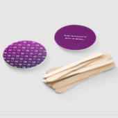 ロゴ | アップロードされた画像またはビジネスロゴ×2 ハンドファン (組立なし)