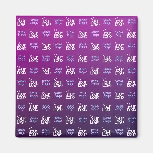 ロゴ | アップロードされた画像またはビジネスロゴ×2 マグネット (正面)