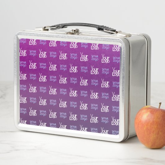 ロゴ | アップロードされた画像またはビジネスロゴ×2 メタルランチボックス (インサイチュ)