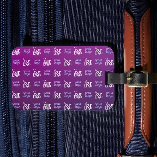 ロゴ | アップロードされた画像またはビジネスロゴ×2 ラゲッジタグ (正面インサイチュ4)