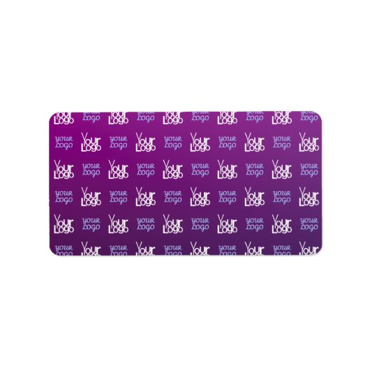 ロゴ | アップロードされた画像またはビジネスロゴ×2 ラベル (正面)